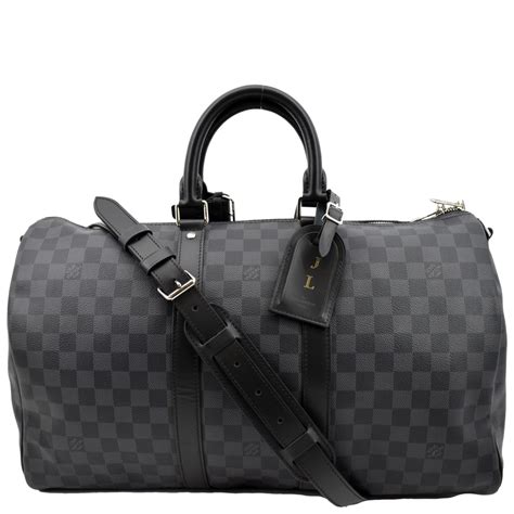 louis vuitton damier graphite keepall|Louis Vuitton damier duffle bag.